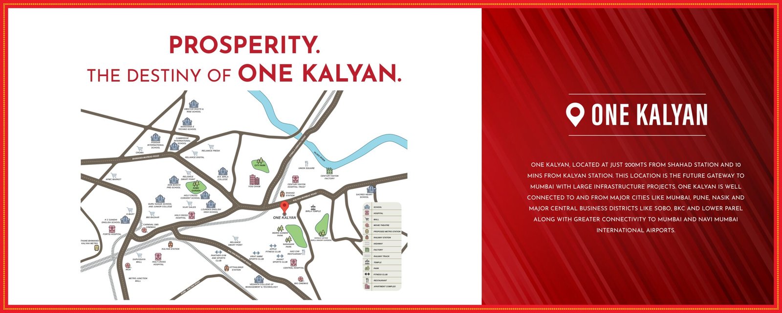 Announcing Codename: Blockbuster, Pre-Launching Kalyan's most awaited Tower -Ultra-Luxury 1&2 Bed Deck Homes At One Kalyan starting at Rs. 45.99L All-In -Blockbuster Tower: Kalyan’s First Celebrity Designer Tower -Blockbuster Lifestyle at Kalyan's most premium tower -Blockbuster Pay Plan of 25:25:25:25 -Uninterrupted podium and skyline views -Blockbuster Lifestyle Experiences with 120+ Amenities